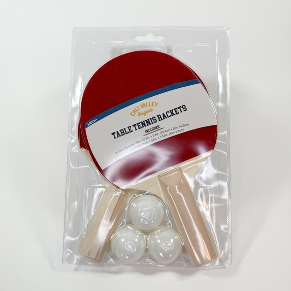 Cali Valley Other - Cali Valley Table Tennis Set – 2 Rackets – Ping Pong Paddle Set New Open Package